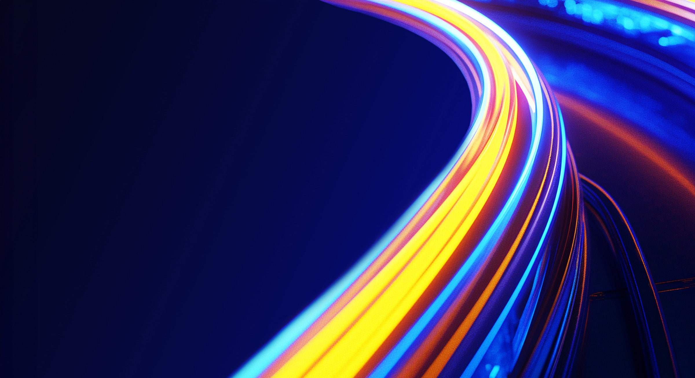 Data Platform Services Hero - alpha lettering with abstract color lines