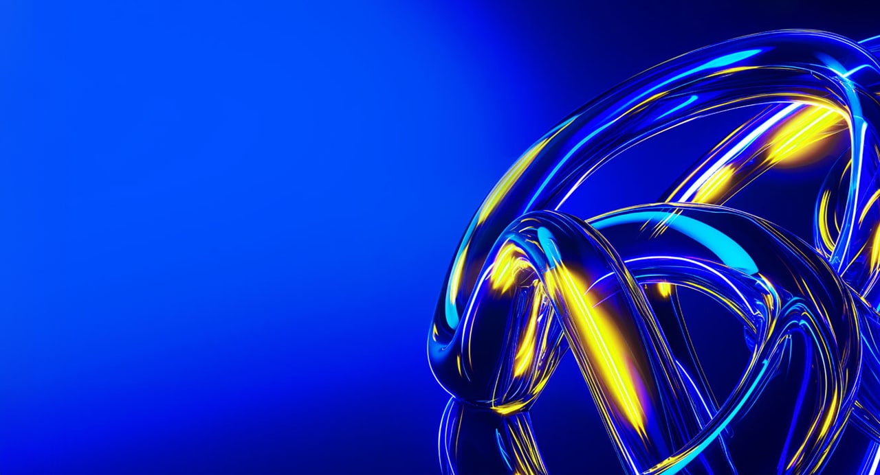 Data Platform Services Hero - alpha lettering with abstract color lines