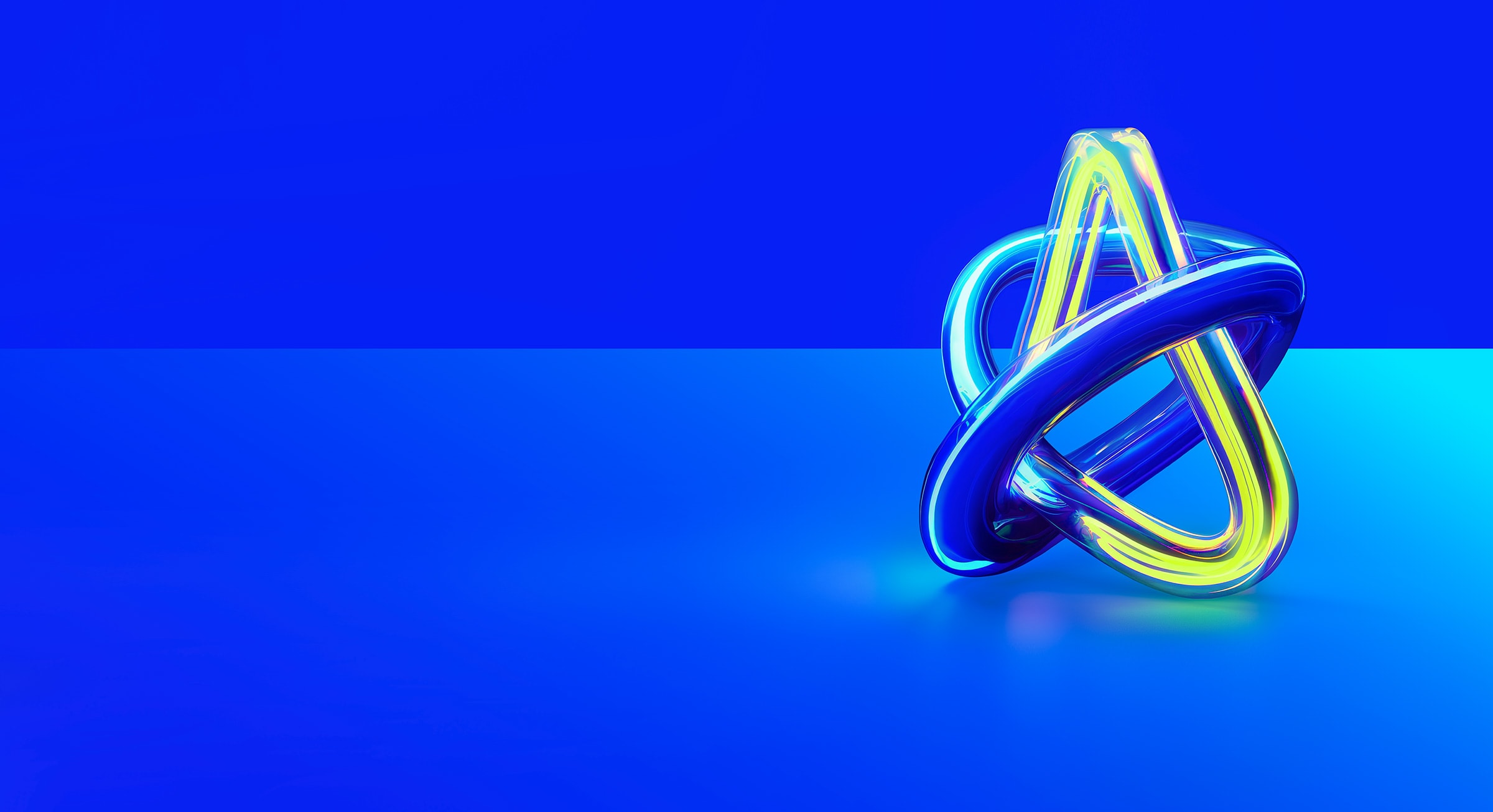 Data Platform Services Hero - alpha lettering with abstract color lines