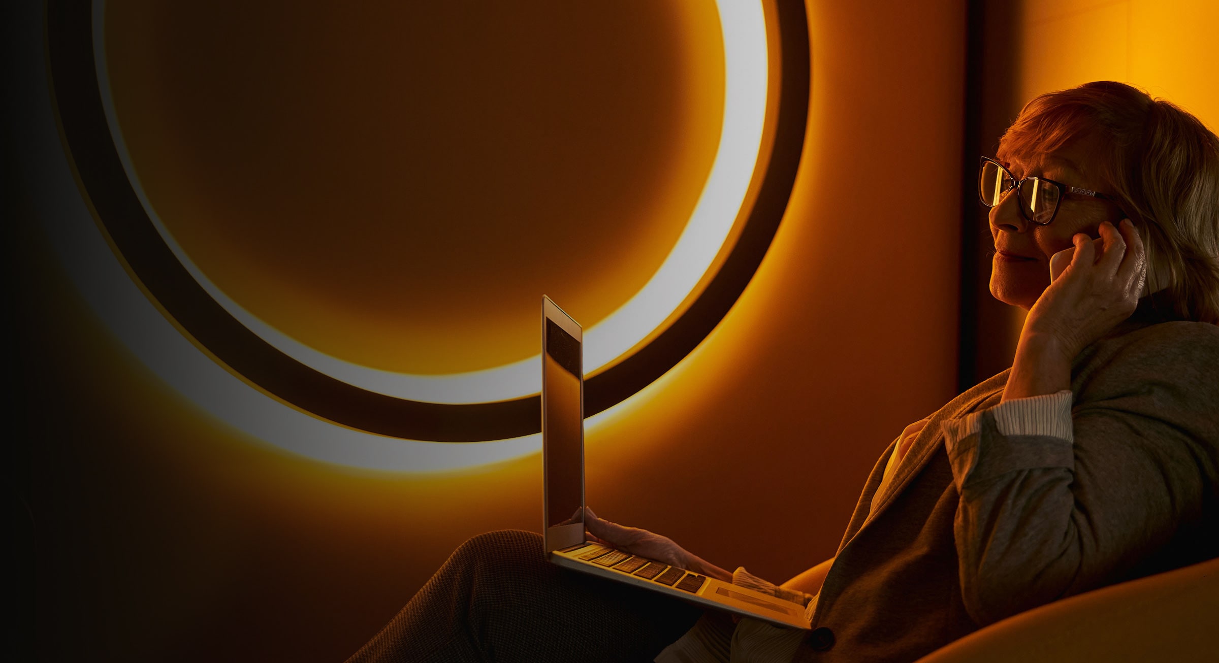 Data Platform Services Hero - alpha lettering with abstract color lines