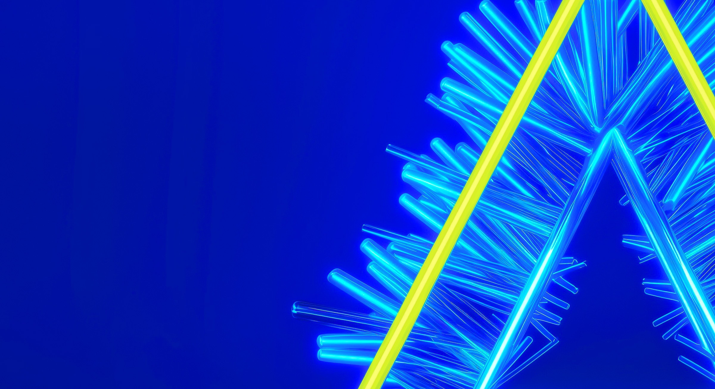 Data Platform Services Hero - alpha lettering with abstract color lines